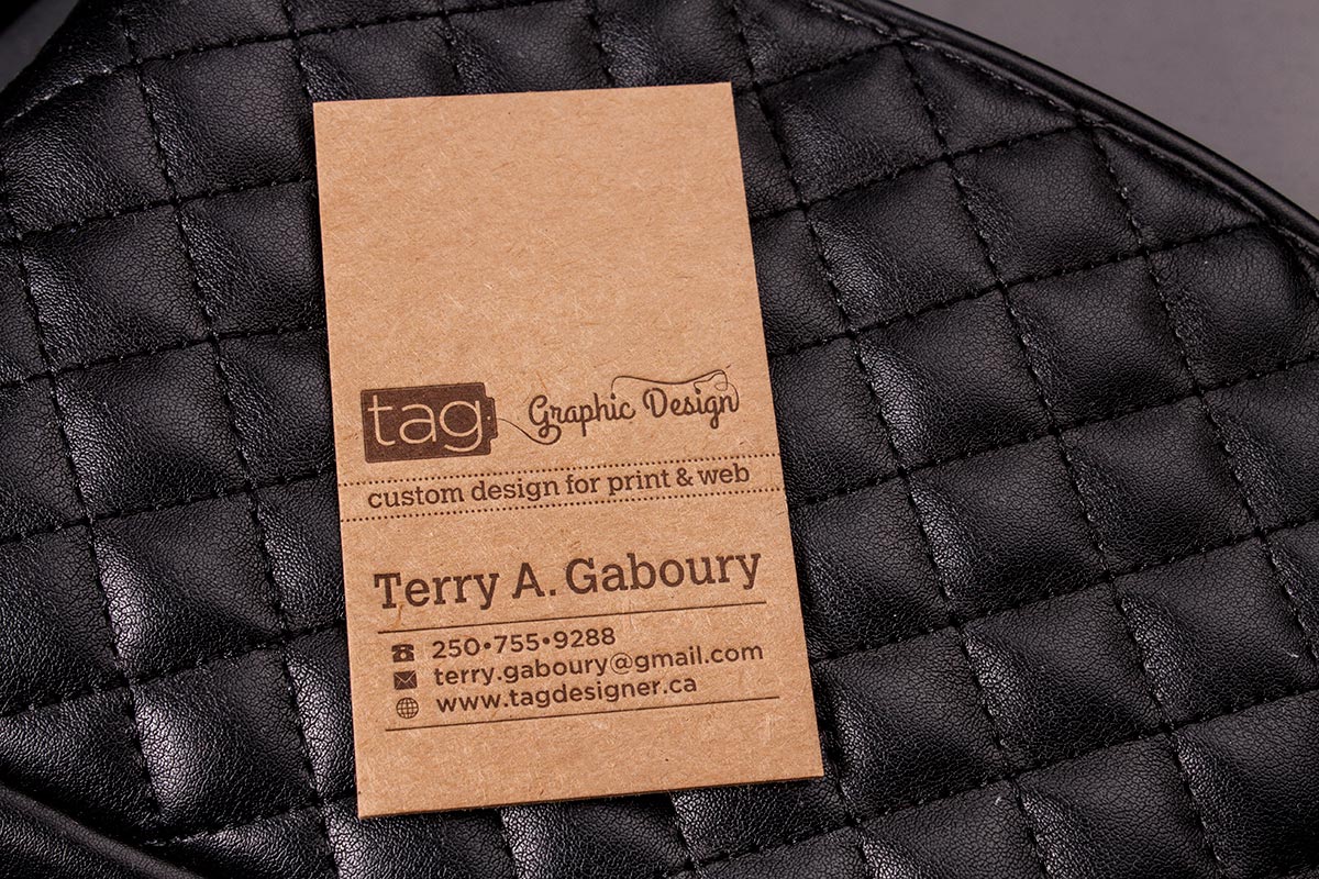 Brown Kraft Business Cards TAG | Luxury Printing